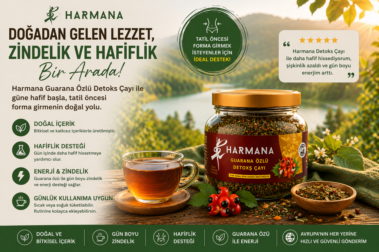 Harmana Detoks Çayı Zayıflatır mı? Tatil Öncesi Forma Girmek ve Zayıflama