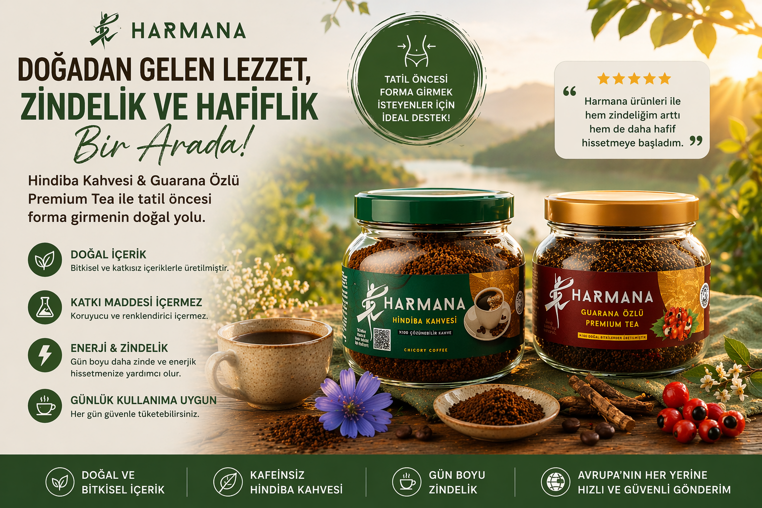 Harmana Hindiba Kahvesi & Detoks Çayı İşe Yarıyor mu? Tatil Öncesi Forma Girmenin Doğal Yolu