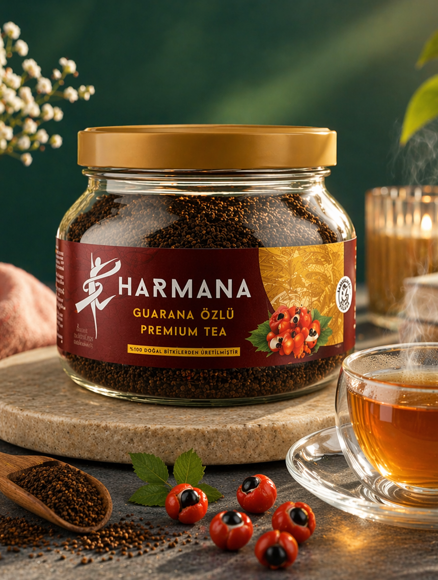 HARMANA Guarana Özlü Premium Tea 2 Aylık Kullanım - 150 Gr